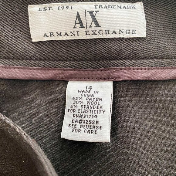 Brown Armani Exchange A/X Skirt - Size 14 - Picture 5 of 6